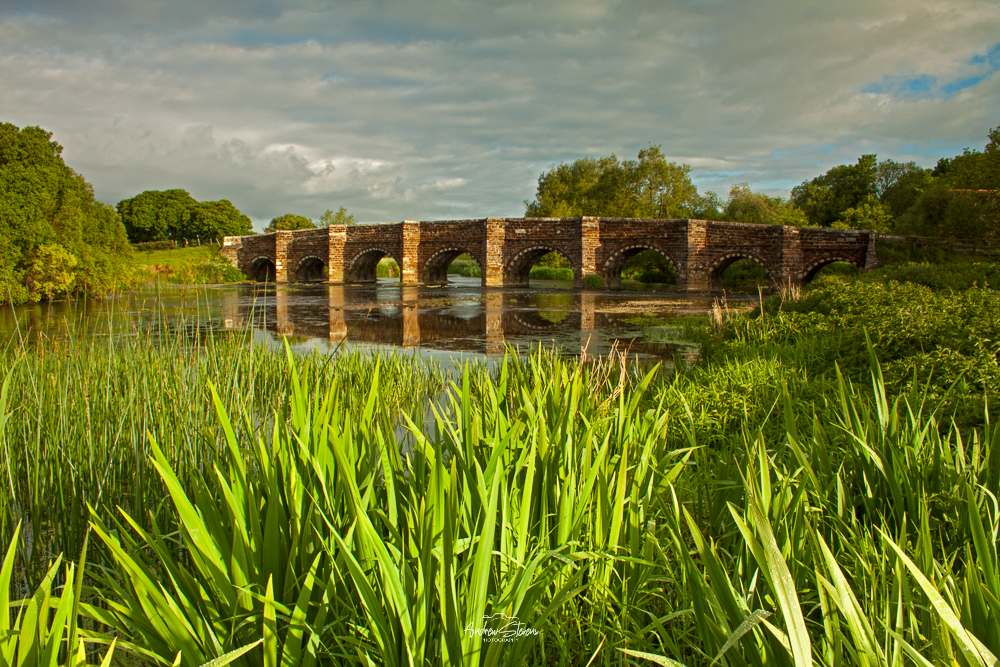 Sturminster Marshall Bridge, Clouds